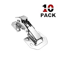 SEVGTY Concealed Hinge Soft Close 90 Degree Easy Installation Hinges No Drilling Spring Bridge Hinges for Drawer Window Cupboard Cabinet Door Hinges with Screws (10, 4inch)