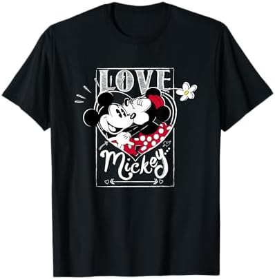 Amazon.com: Disney Mickey and Minnie Love Gaze Hearts T-Shirt