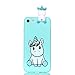 DAMONDY iPhone 8 Case,iPhone 7 Case, Cute 3D Cartoon Animals Pattern Soft Gel Silicone Slim Design Rubber Thin Protective Cover Phone Case for iPhone 7 (2016), iPhone 8 (2017)-Cute Unicorn