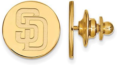 San Diego Padres Logo Lapel Pin (Gold Plated Sterling Silver)