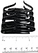 Parcelona French Crab Interlocking Glossy Black Medium 2 1/4