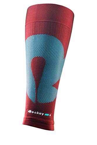 Rockay Blaze Calf & Shin Graduated Compression Leg Sleeves for Men and Women 16-23 mmHg - (1 Pair) - Thumbnail 3