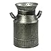 PHILPETY Shabby Chic Classy Designed Milk Can Galvanized Finish Metal Vase Country Rustic Primitive Decorative Flower Holder, 8.0