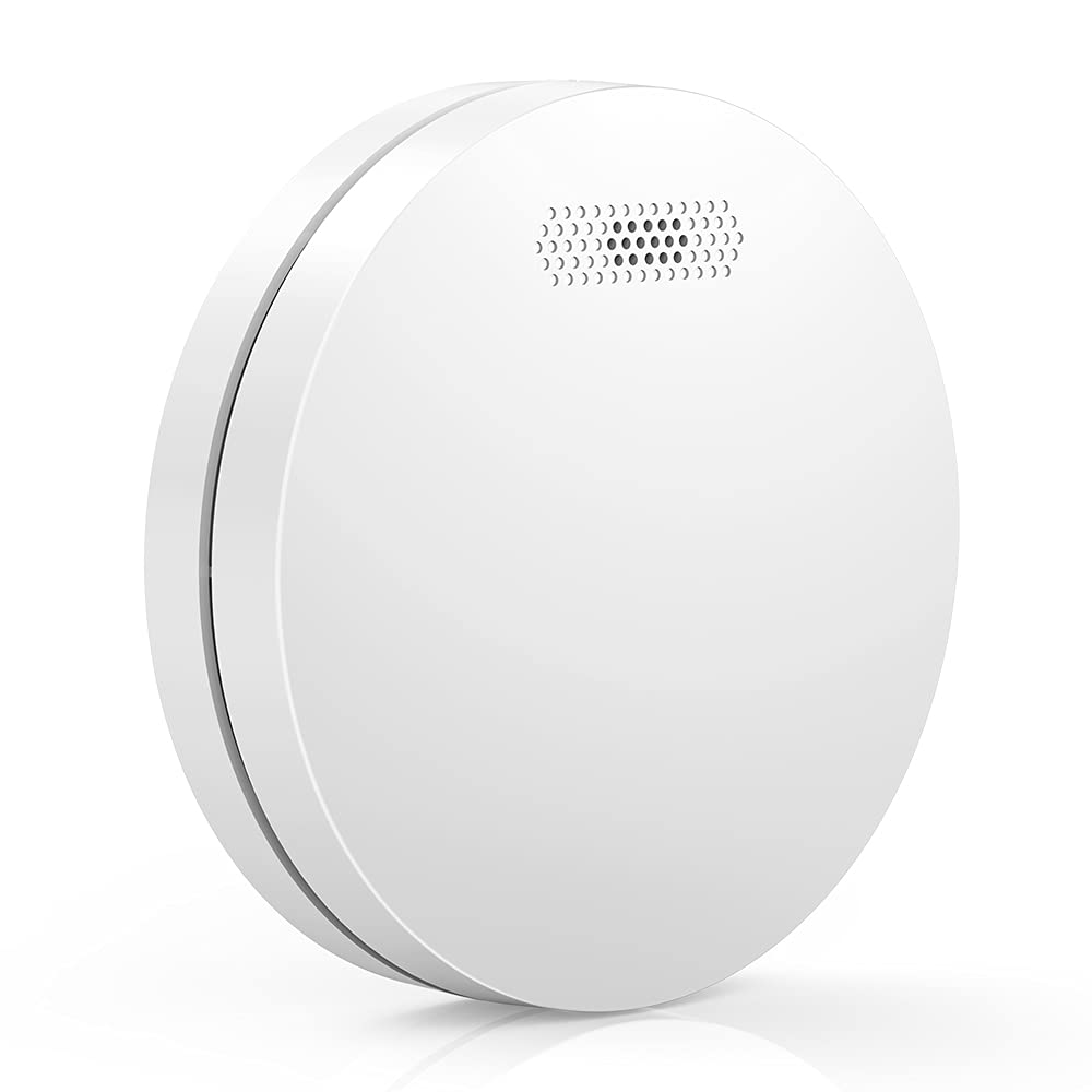Wireless Interlinked Smoke Alarm with 10 Year Battery Life, EN14604, CE Certified, Interconnected Fire Alarm, Low-Battery Alert.1 Pack