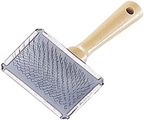 Nobby 72630 Nature Line Plucking Brush, wood color/silver, 6 x 4.5 cm(Pack of 1)