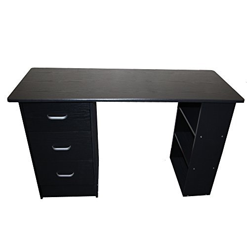 Redstone Computer Desk 3 Drawers 3 Shelves (Black) Buy Online in UAE. Kitchen Products in