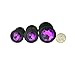 3 Pcs 3 Size Silicone Jeweled Anal Butt Plugs Anal Trainer Toys Hmxpls Sex Love Games Personal Massager for Women Men Couples Lover