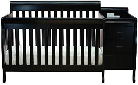 Crib and Changer Combo in Black Finish