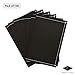 Better crafts Cardboard Photo Folder 4x6 (100 Pack) - Black Card Folder with Nice Silver Design- Great for Wedding Pictures, Baby, Graduation, Friends and Many More!