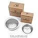 Vikings Blade Luxury Shaving Soap Bowl, Sandblasted Steel for Fast, Thick Lather, Unbreakable, Tactile Texture, Great for Most Pucks & Soaps (GRAND Chairman, 3.55” Diameter)