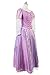 SIDNOR Halloween Princess Cosplay Costume Princess Rapunzel Dress Ball Gown Outfit Suit for Women