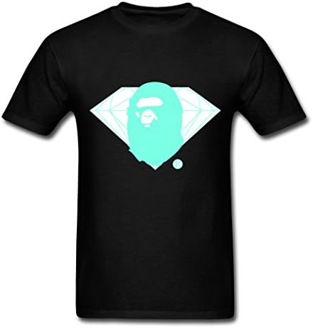 Fashion Diamond Bape Baby YEGOU Top Sale Black Men's T Shirt Medium