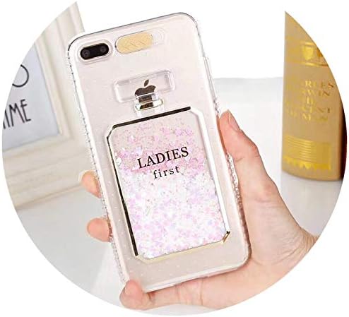 Luxury Bling Stars Dynamic Liquid Quicksand Clear Phone Case for iPhone X Max XR 7 8 6 6S Plus 5 5S SE Cover Led Flash Light Up,White,for iPhone 6 6S