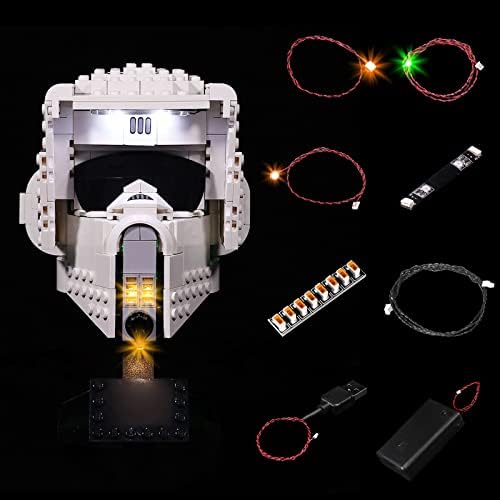 Led Light Kit for Lego Scout Trooper Helmet,Led Decoration Lighting Set