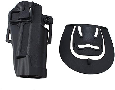 SportPrime Quick Draw Tactical Right Hand Belt Holster w Paddle for Colt 1911 M1911 Black