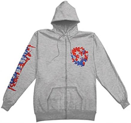 Whitechapel Men's Hypocrisy Zippered Hooded Sweatshirt Small Grey