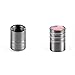 DSYCAR US American Flag Style Logo - Bike Motorcycle Car Tires Valve Stem Caps for Car styling Decoration - 4Pcs/Box - Black -