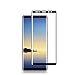 Galaxy Note 8 Glass Screen Protector ,Vsoohut Full Coverage 3D Curved Tempered Glass Screen Protector For Samsung Galaxy Note 8 2017 (Black).
