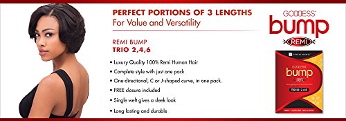 Sensationnel Goddess Bump Trio 2 4 6 100 Remi Human Hair