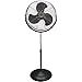 Optimus F-4184 18-Inch Industrial Grade High Velocity Stand Fan, Black with Chrome Grill
