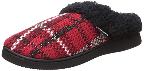 MUK LUKS Women's Suzanne Clog Slippers, Red, Medium
