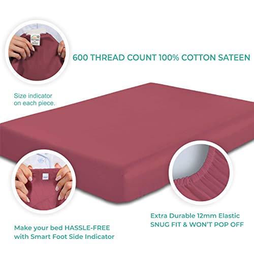 image for California Design Den 600 Thread Count Best Bed Sheets 100% Cotton She