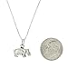 Sterling Silver Oxidized Three Dimensional Hippopotamus Hippo Necklace (16 Inches)