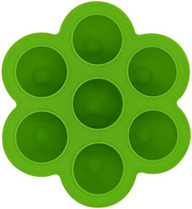 Vistery Silicone Egg Bites Molds for Instant Pot Accessories - Fits Instant Pot 5,6,8 qt Pressure Cooker, Reusable Storage Container and Freezer Tray with Lid (Green)