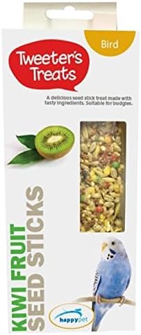 Tweeter's Treats Seed Sticks for Budgies - Kiwi Fruit (Package may vary), 2 count (Pack of 1)