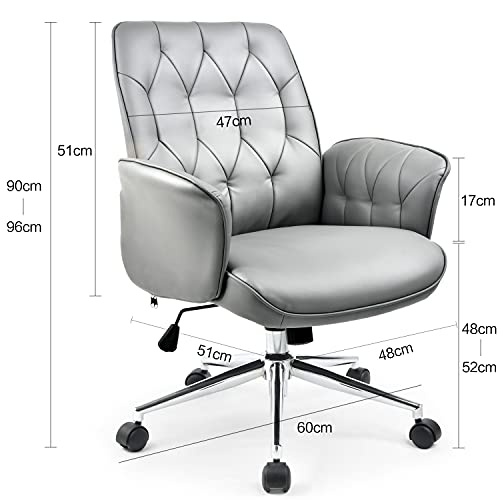 Comhoma Office Chair, Modern Home Office Chair Living Room Leather