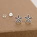 EVERU Flower Stud Earrings Sterling Silver, 4 Styles Options, Rose | Sunflower | Daisy | Lotus (Daisy)