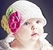 Jewelry Kingdom Infant Toddler Girl Baby Handmade Knit Crochet flowers Hat Cap