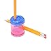 Westcott Plastic Manual Pencil and Crayon Sharpener, Assorted Colors (12202), single