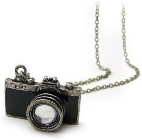 New Retro Camera Photographer Necklace in Black
