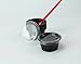 Disposable 2oz Plastic Condiment Cups with Lids, Souffle Portion, Jello Shot Cups, Salad Dressing, Sauce (100, Black)