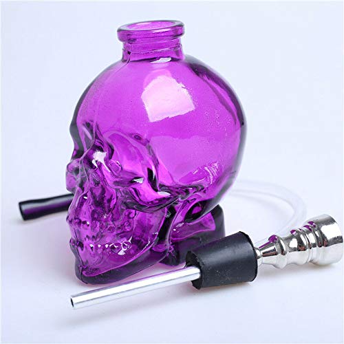 Skull Glass Hookah (Purple)