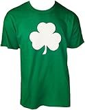 Screen Printed Green Irish Shamrock T-shirt St Patricks Day Mens Ireland Tee Shirt