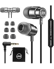 ULIX Rider Wired Earbuds in-Ear Headphones, Earphones with Microphone, 5 Years Warranty, Ecouteur avec Fil, Anti-Tangle Reinforced Cable, 48 Ω Driver, Bass Ear Buds Phones for iPhone, iPad, Samsung