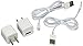 JJL 2x2 Charger Set --2 Wall Adapter Units and 2x3 Foot USB Data Charging Cables for Iphone 5/5s/5c/6/6s plus-- (White)