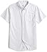 Men's Short Sleeve Oxford Button Down Casual Shirt