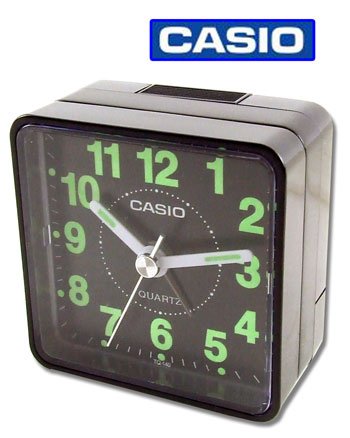 CASIO TQ140 Travel Alarm Clock – Black (Discontinued by Manufacturer)