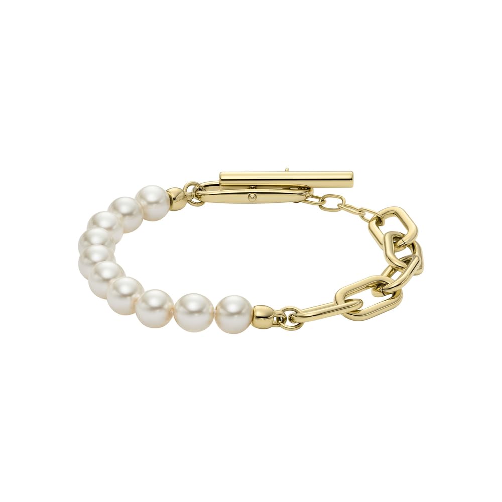 Fossil Women's Heritage Pearl D-Link Stainless