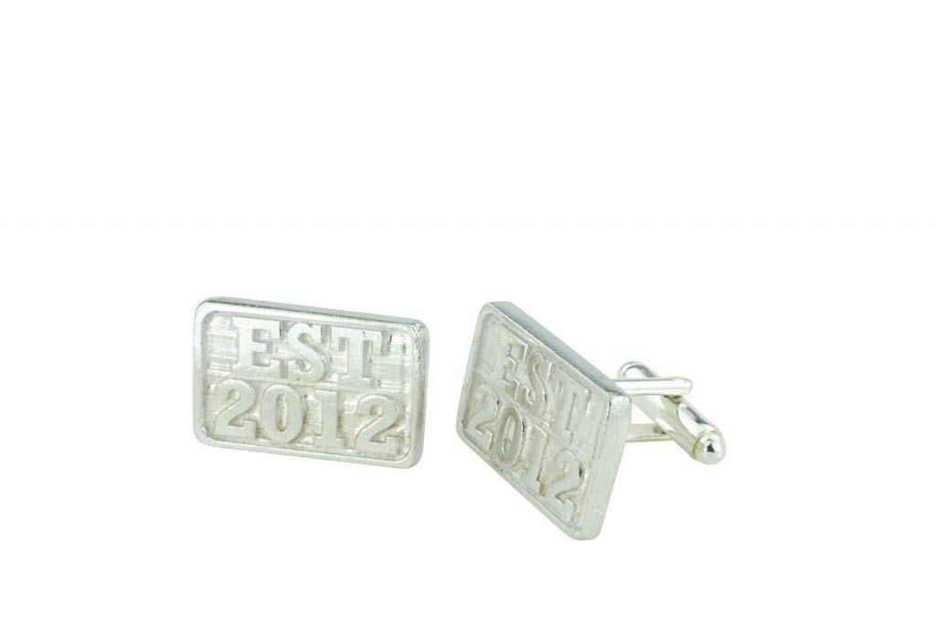 Establised Year 2012 EST Anniversary Cufflinks