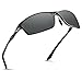 Soxick Polarized Sports Sunglasses For Men UV400 Metal Classic Retro Wayfarer Driving Sunglasses