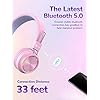 iClever Kids Bluetooth Headphones, Colorful Lights Headphones for Kids with MIC, Volume Control, Childrens Headphones…