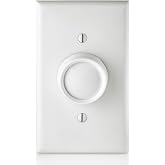 Leviton Trimatron Rotary Fan Speed Control Switch, 5A, Full Range, Variable Speed, Single Pole, 6616-W, White