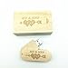 LXSINO Wood USB Flash Drive with Laser Engraved Mr & Mrs Design – 32GB Wood USB 2.0 Flash Drive Memory Stick Pen Drive with Cute Sliding Door Wood Box for Bride, Groom