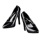 MagiDeal Black 1/6 Scale High Heeled Shoes For 12