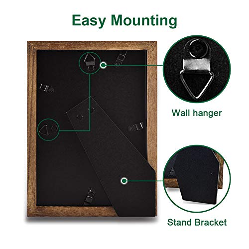 Emfogo Picture Frames 4x6 Collage Picture Frames Rustic Wood Photo