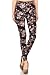 Leggings Depot High Waisted Camouflage & Multiple Print Leggings for Women-Full Length-R872, Nymph's Whisper, Plus Size